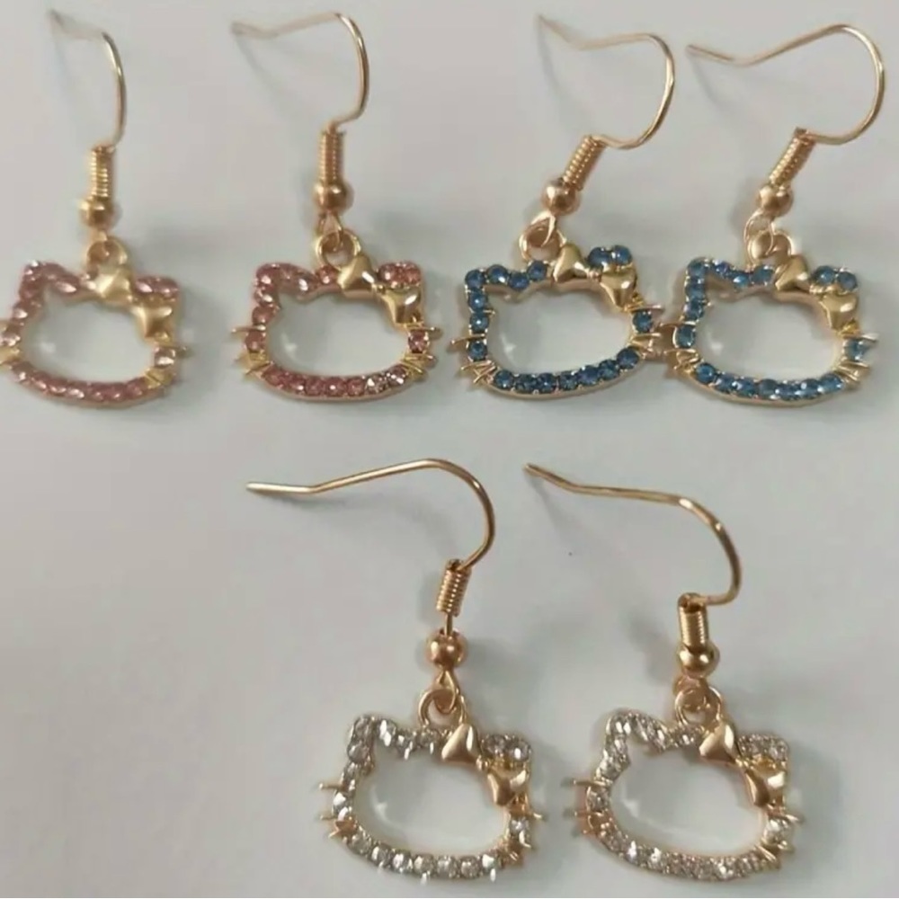 Sanrio Hello Kitty crystal earrings